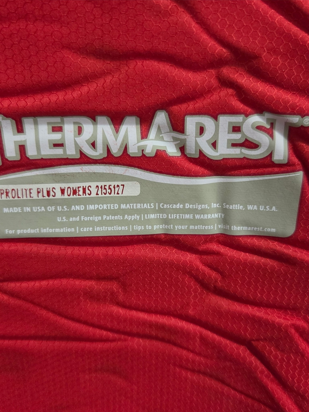Women's ProLite Plus Sleeping Pad - Red